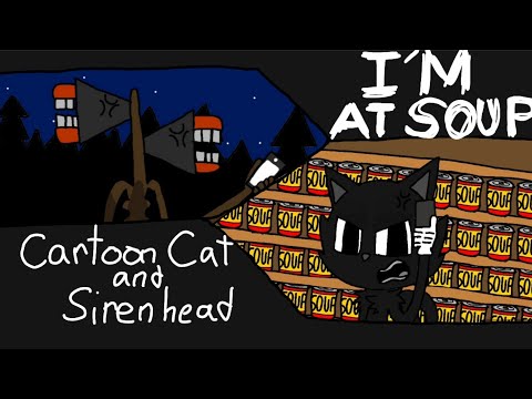 (OLD) I'm at Soup | Cartoon Cat and Siren Head | flipaclip animation