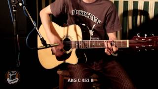 Video thumbnail for AKG C 451B on Ac.Guitar Mitchell MD 200 SCE by AmpsOnAir