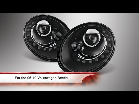 06-10 Volkswagen Beetle LED's DRL Projector Headlights