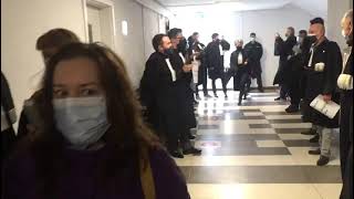 VIDEO FOTO: Protest la Tribunalul Sibiu - „Apărarea nu e delict de opinie” 2 video