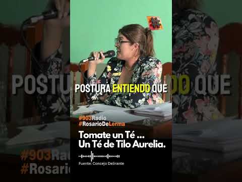 Aurelia Cordoba Te de Tilo. Falta Plata en Rosario de Lerma