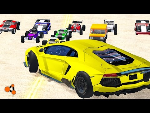 Beamng drive - Real Cars vs Toy Сars crashes #2