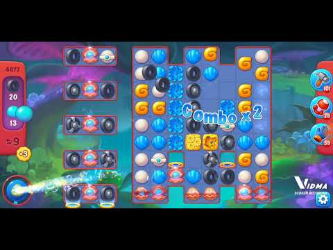 Fishdom. 4677 hard level no boosters and diamonds