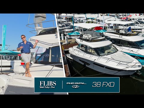 Regal 38 FXO Walkthrough From FLIBS - Flybridge Cruiser W/ Triple Yamaha 300's
