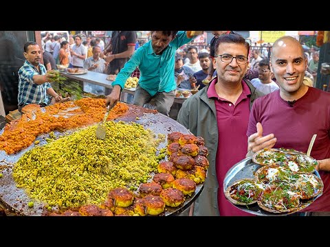 40+ Indian Street Foods Around India - OLD DELHI Kebabs + HYDERABADI Biryani + VARANASI Veg Tour