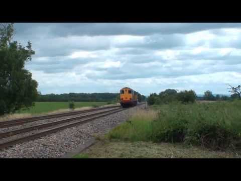 Nuclear Flask 6M56 Berkeley-Crewe DRS 20309 & 20308 Abbotswood Junction 19th July 2012