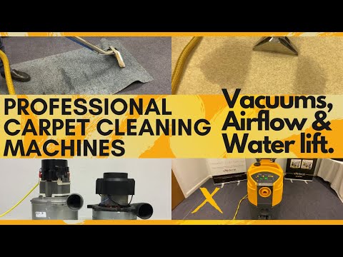Professional Carpet Cleaning Machines - Vacuum, Airflow & Water lift (2020)