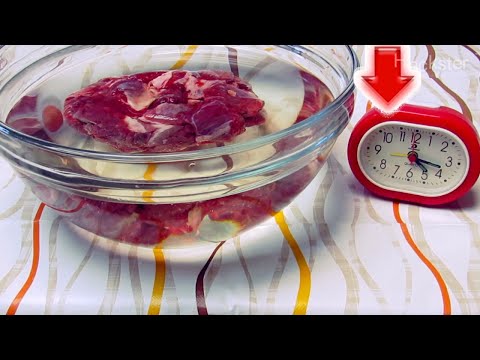 Super Life Hack: How To Defrost Meat Or Fish in 10 Minutes Without Microwave
