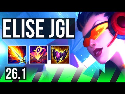 ELISE vs JAYCE (JGL) | 49K damage, Good KDA: 28/2/8 | KR Diamond | 26.1