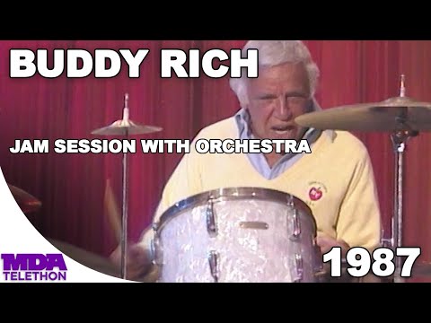 Buddy Rich - Jam Session With Orchestra | 1987 | MDA Telethon