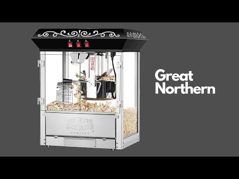 Great Northern 10 oz Perfect Popper Countertop Style Popcorn Machine Black