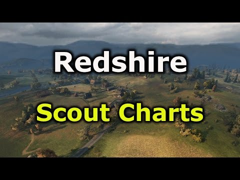 World of Tanks: Scout Guide Charts - Redshire - North Spawn (9.17)
