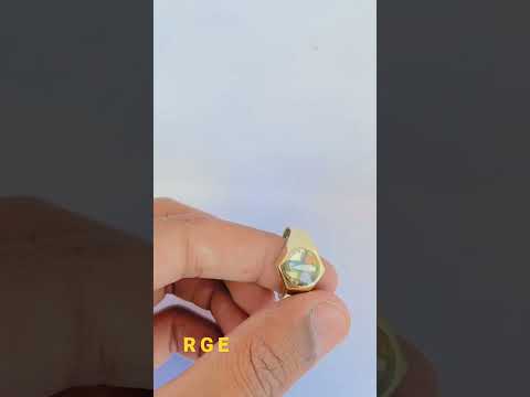 Ashtadhatu golden om namah shivay double rudraksha shankh ri...