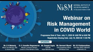 Part 3 Webinar on Risk Management in COVID World