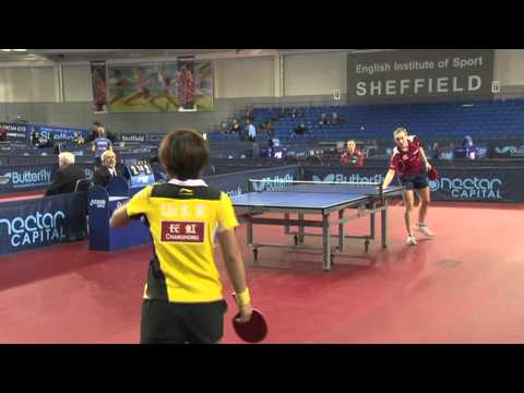 Kelly Sibley v Liu Shiwen China 66th English Open ITTF Pro Tour Table Tennis
