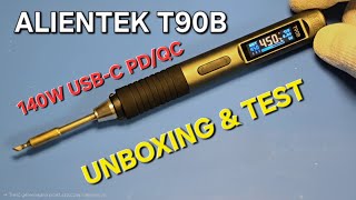 ALIENTEK T90 USB-C: паяльник мощностью 140 Вт с функцией контроля качества и питания! | РАСПАКОВК...