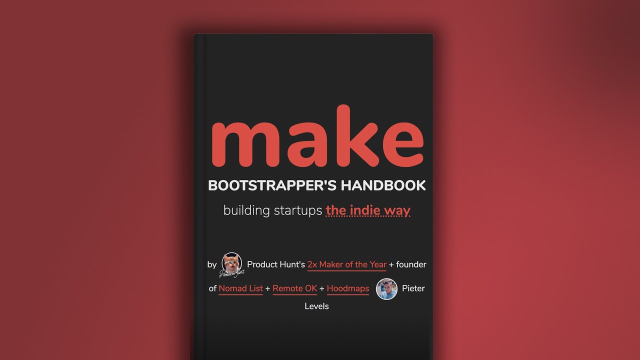 I read 200 pages Make, Pieter Levels + Hacked his $235k/m Framework