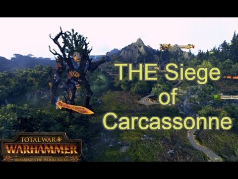 Total War: Warhammer Durthu Wood Elves (The siege of Carcassonne) (no commentary)