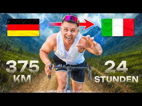 In 24H mit dem Fahrrad nach Italien (ohne Vorbereitung) 375km TRANSALP Challenge