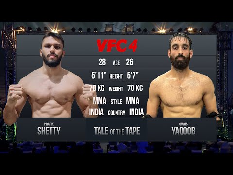 VFC 4 |Owais Yaqoob vs Pratik Shetty | VFC 4 MMA Pro Fight Highlights | Knockout Action!#mma