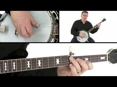 Bluegrass Banjo Backup - "Six White Horses" Lick - Demonstration - Ned Luberecki