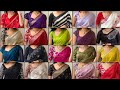 Simple Georgette Chiffon Saree Blouse Designs Beautiful Georgette Saree Fancy Blouse Designs ️