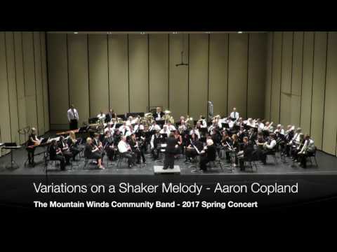 Mountain Winds Community Band - Variation on a Shaker Melody