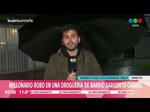 Cuantioso robo en una droguería de barrio Sargento Cabral, robaron pesos y dólares