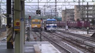 preview picture of video '2014.2.8 Otake　station　山陽本線　大竹駅の様子'