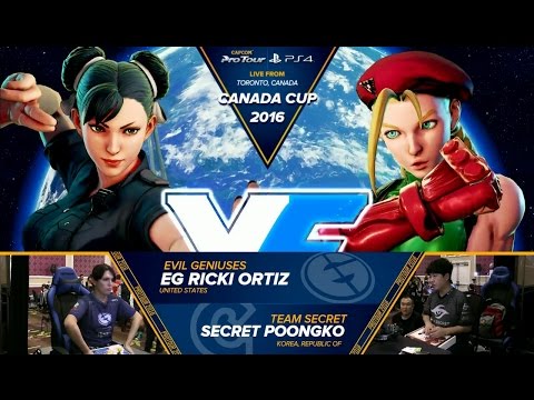 Ricki Ortiz (Chun-Li) vs PoongKo (Cammy) - Top 64 - Canada Cup 2016
