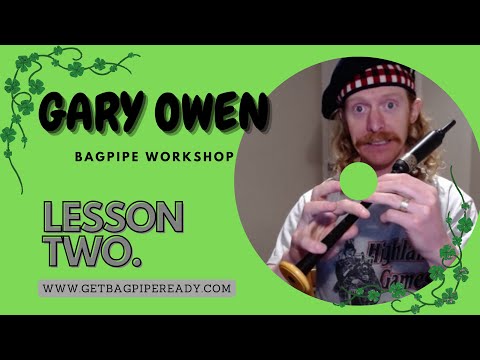 Garry Owen Bagpipes (Lesson 2) Beginner Bagpipes Music