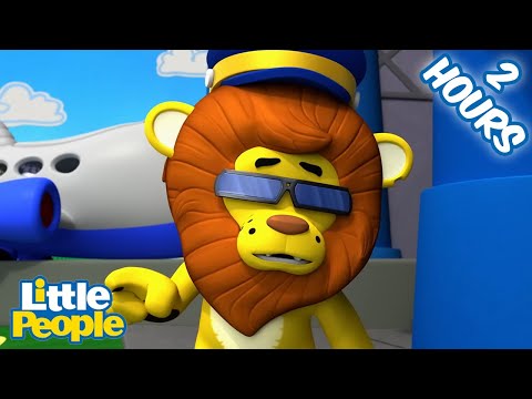 The Kids Have a Plane Ride | 2 Hours of Preschool Learning | Little People – Fisher Price - Kids TV Series, Kingdom Kids Zone - Little People - Fisher Price
