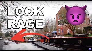 Narrowboat Potteries - Lock Rage at the Audlem flight on the Shropshire Union Canal.