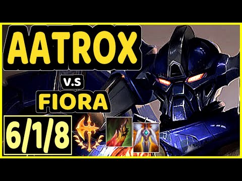 SCARFACE (AATROX) vs FIORA - 6/1/8 KDA TOP CHALLENGER GAMEPLAY - EUW