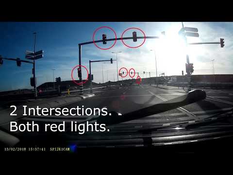 BMW 2x Red Lights - Dashcam Spijkenisse