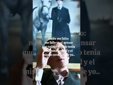 nadie me fallo #frases #frasemotivacao #peakyblinders #motivar #consejos #reflexionesdeldia