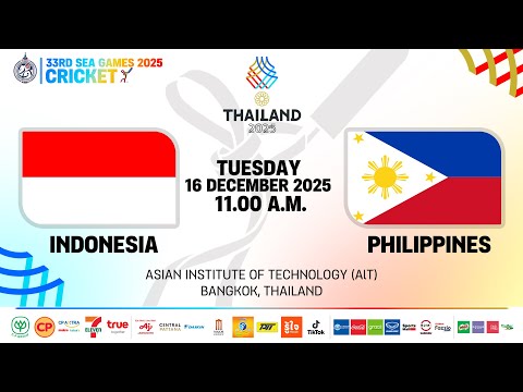 DAY 8 | LIVE🔴 33rd SEAGAMES 2025 - CRICKET SPORT | 11:00 AM | INDONESIA VS PHILIPPINES | T10 | MALE