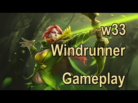 w33 Windranger Ranked Gameplay