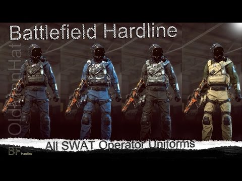 Battlefield Hardline All SWAT Operator Uniforms / Outfits