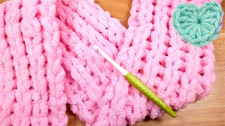 Cuddly scarf WITHOUT crocheting or knitting?! Loop yarn scarf with pattern