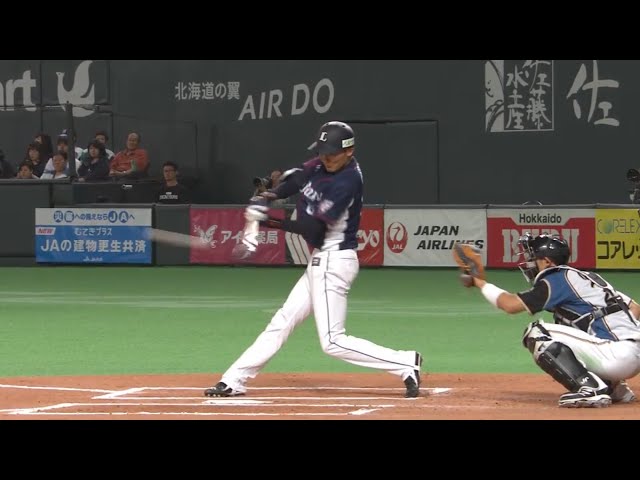 【6回表】ライオンズ・源田 レフトへうれしいプロ初ヒットを放つ!! 2017/4/1 F-L