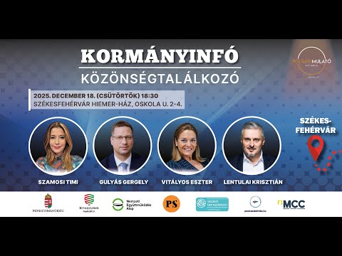 Kormányinfó közönségtalálkozó