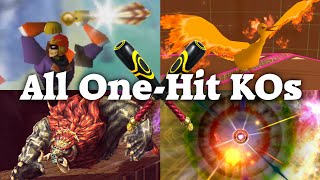 Super Smash Bros. Series - All One-Hit KO Moves (64, Melee, Brawl, 3DS, Wii U)