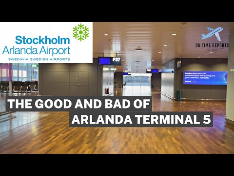🇸🇪 Partidas do Terminal 5 do Aeroporto Estocolmo Arlanda (ARN) e Caminhada no Terminal