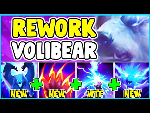 *NEW REWORK* ALL ABILITIES CHANGED! VOLIBEAR THOUSAND PIERCED SKIN JUNGLE - League Of Legends S10