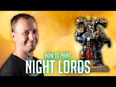 How to Paint Night Lords Chaos Space Marines for Warhammer 40,000 with Duncan Rhodes.