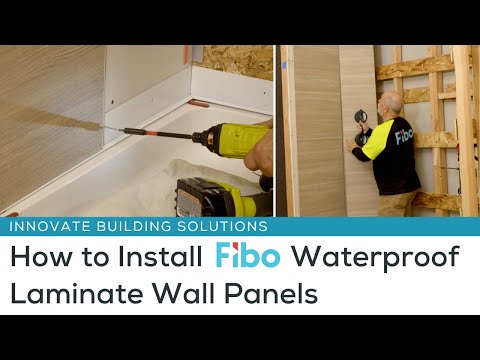 How to Install Fibo Waterproof Laminate Wall Panels - Step by Step Training Guide