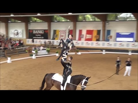 Deutsche Jugendmeisterschaft München 2023 - Voltigieren - Gruppe Juniorteam Köln- Dünnwald 1