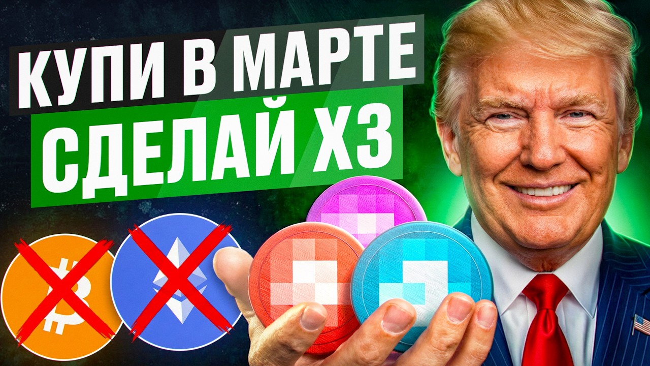 ТОП-10 криптовалют на март | Какие монеты могут дать X10–X100?