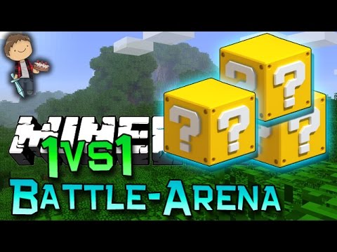 Minecraft: LUCKY BLOCK BATTLE-ARENA 1vs1! Modded Mini-Game w/Mitch & Friends!